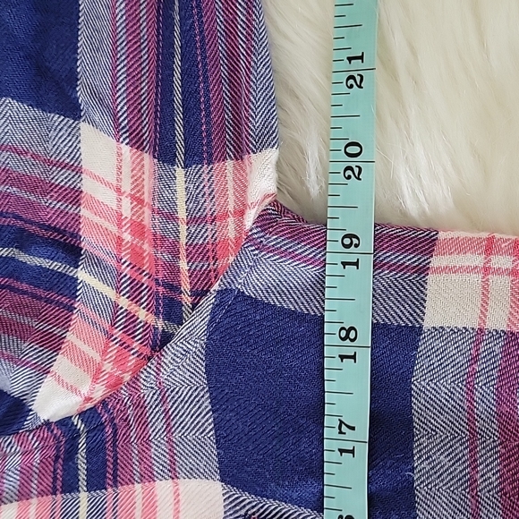 Rails blue flannel long sleeve shirt size women's size small - Picture 13 of 15